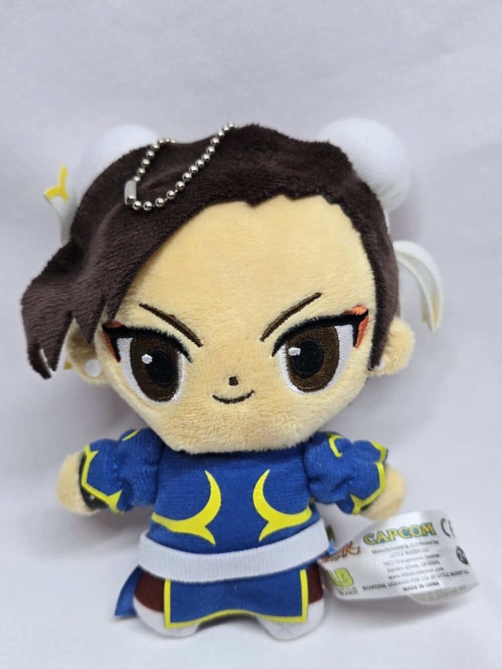 Street Fighter chun li Plush Dangler Stuffed Toy Doll 6" Little Buddy
